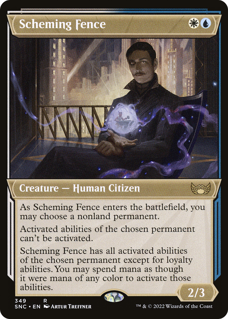 Scheming Fence (SNC-349) [Streets of New Capenna] (Showcase) Foil MTG Single Wizards of the Coast