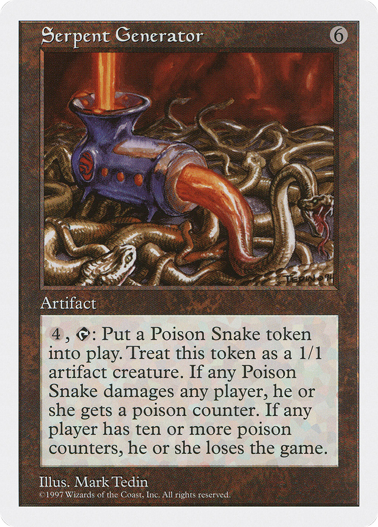 Serpent Generator (5ED-397) [Fifth Edition] MTG Single Wizards of the Coast