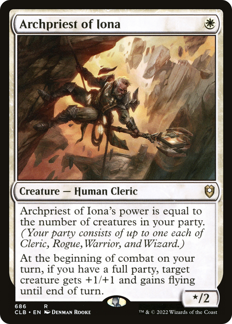 Archpriest of Iona (CLB-686) [Commander Legends: Battle for Baldur's Gate] MTG Single Wizards of the Coast