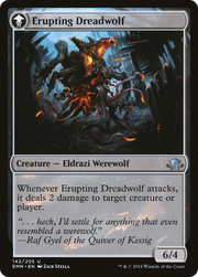 Smoldering Werewolf // Erupting Dreadwolf (EMN-142) [Eldritch Moon] MTG Single Wizards of the Coast