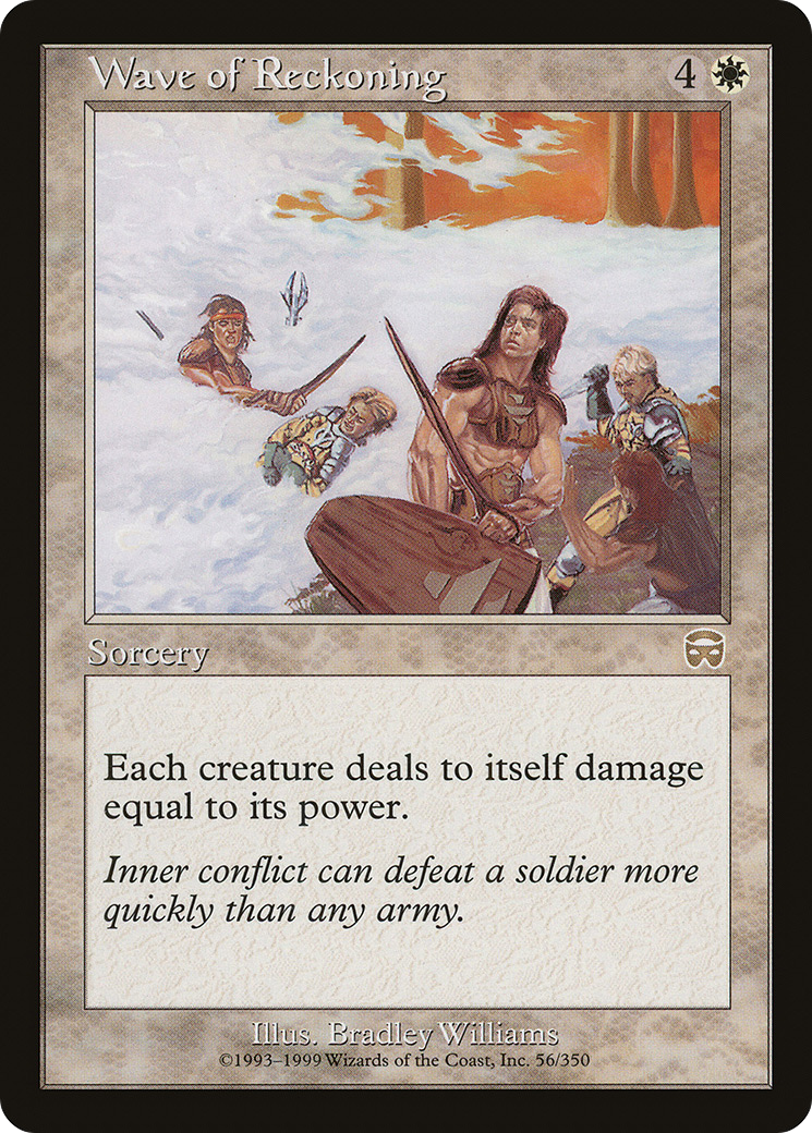 Wave of Reckoning (MMQ-056) [Mercadian Masques] Foil MTG Single Wizards of the Coast
