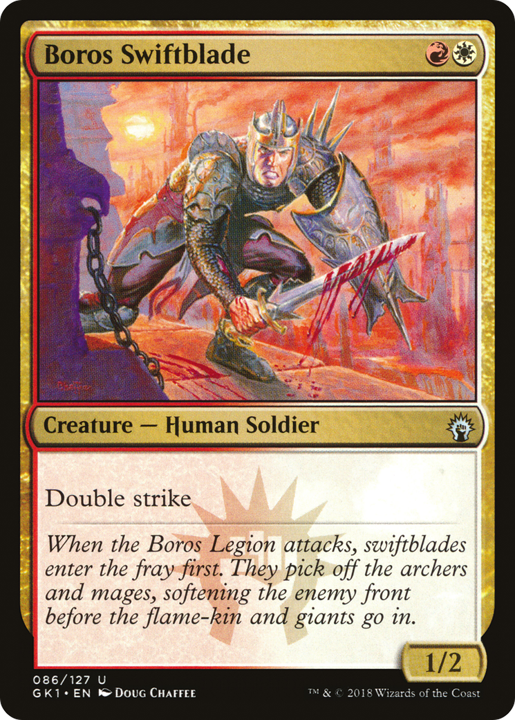 Boros Swiftblade (GR1-086) [Misc] GRN Guild Kit MTG Single Wizards of the Coast