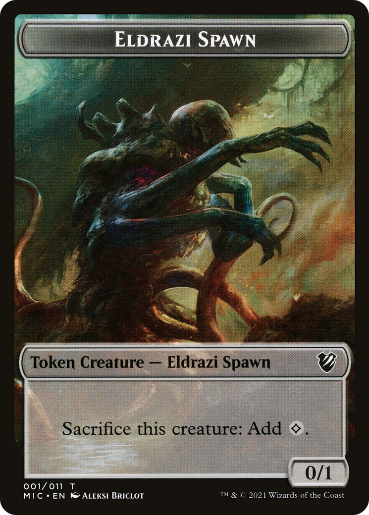 Eldrazi Spawn (TMIC-001) [Tokens] Midnight Hunt Commander Tokens MTG Single Wizards of the Coast