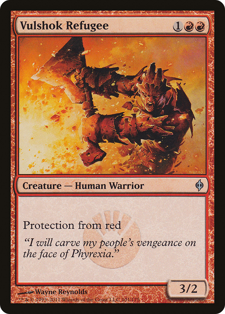 Vulshok Refugee (NPH-101) [New Phyrexia] Foil MTG Single Wizards of the Coast