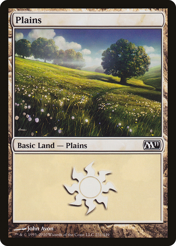Plains (231) (M11-231) [Magic 2011] MTG Single Wizards of the Coast
