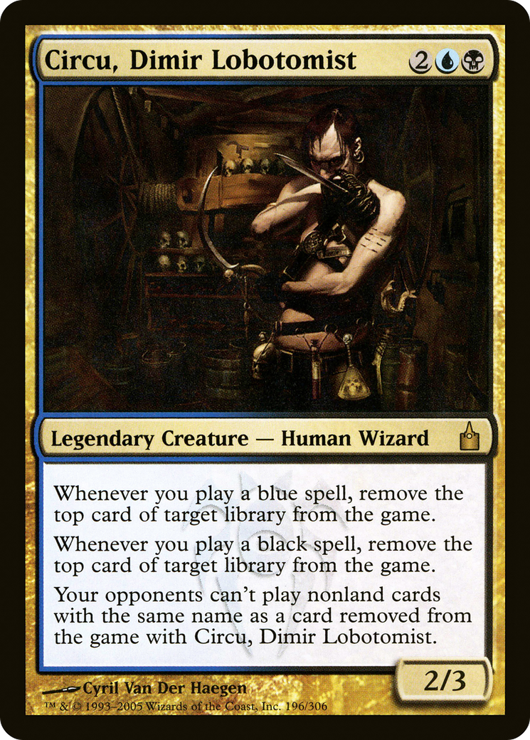 Circu, Dimir Lobotomist [Ravnica: City of Guilds] MTG Single Magic: The Gathering   