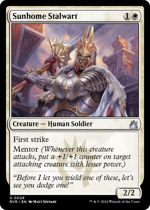 Sunhome Stalwart (RVR-028) [Ravnica Remastered] MTG Single Wizards of the Coast
