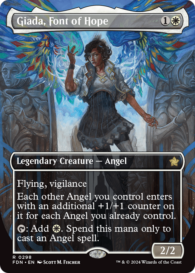 Giada, Font of Hope (FDN-298) [Foundations] (Borderless) Foil MTG Single Wizards of the Coast
