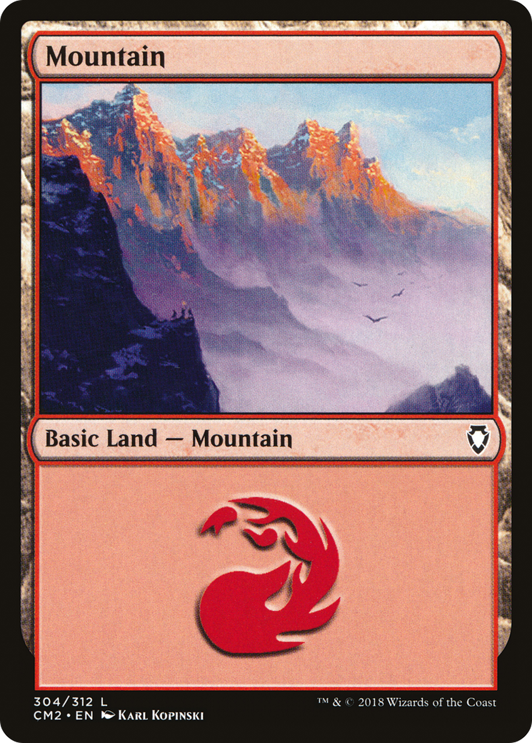 Mountain (CM2-304) [Commander Anthology Volume II] MTG Single Wizards of the Coast