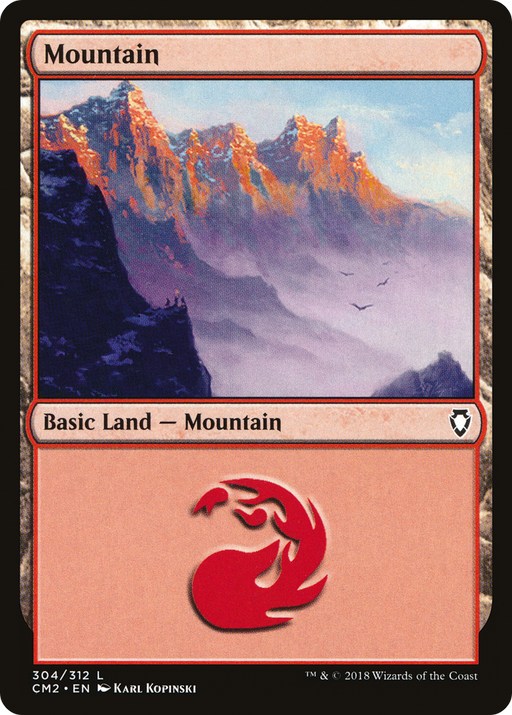 Mountain (CM2-304) [Commander Anthology Volume II] MTG Single Wizards of the Coast