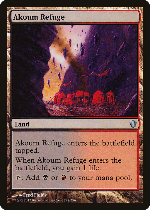 Akoum Refuge (C13-272) [Commander 2013] MTG Single Wizards of the Coast