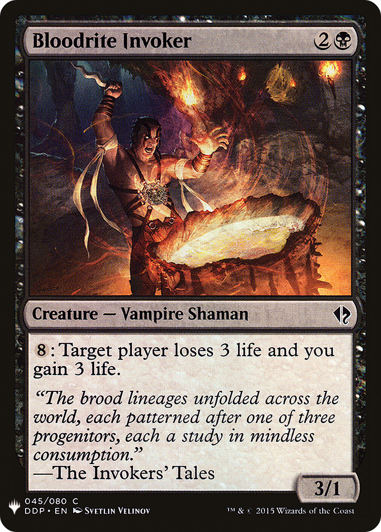 Bloodrite Invoker (LIST-DDP-45) [Mystery Booster] The List MTG Single Wizards of the Coast