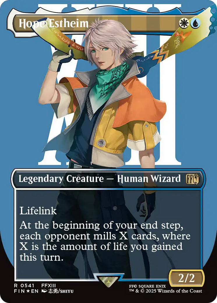 Hope Estheim (Surge Foil) (FIN-541) [FINAL FANTASY] (Borderless) Foil MTG Single Wizards of the Coast