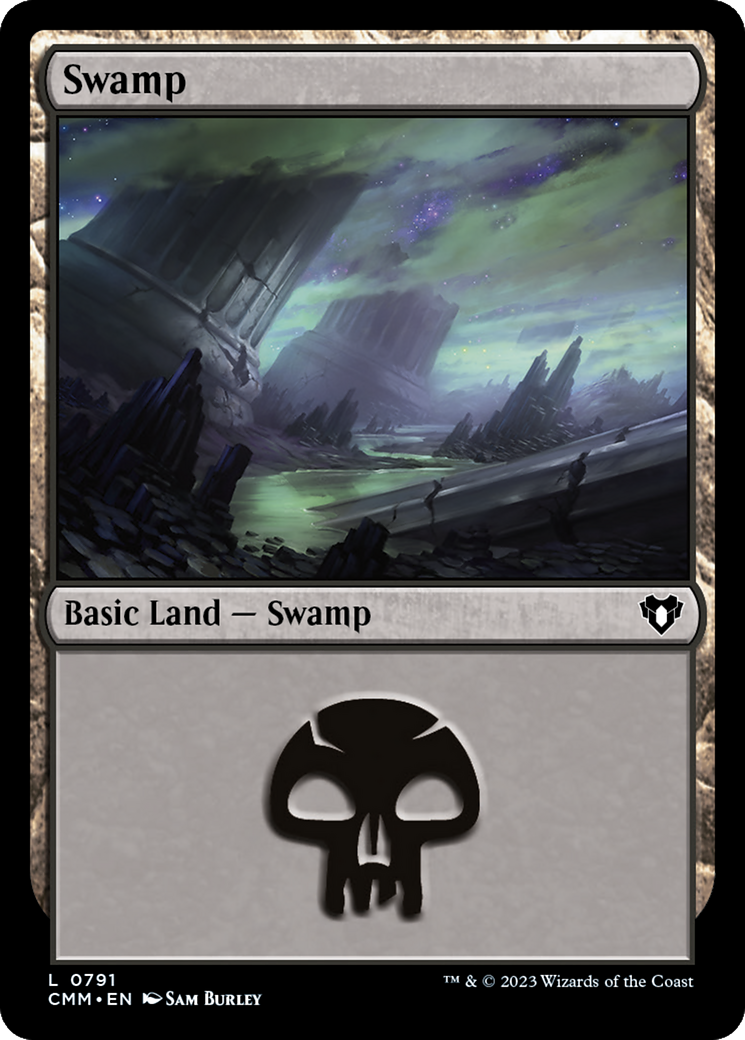 Swamp (CMM-791) [Commander Masters] MTG Single Wizards of the Coast