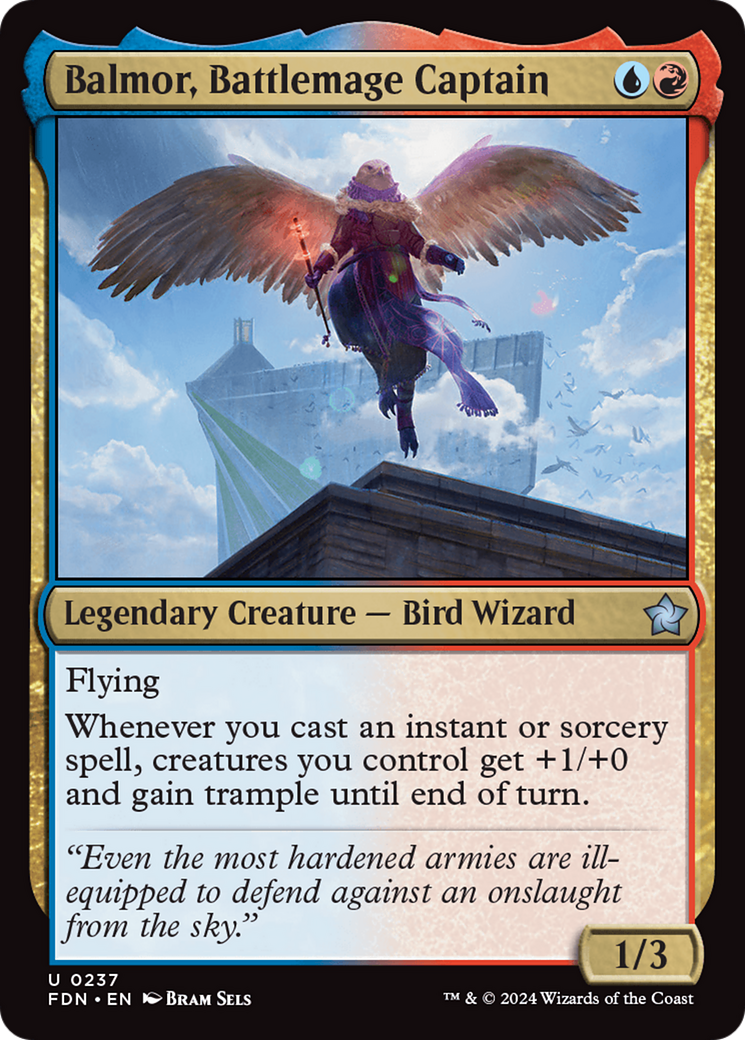 Balmor, Battlemage Captain (FDN-237) [Foundations] MTG Single Wizards of the Coast