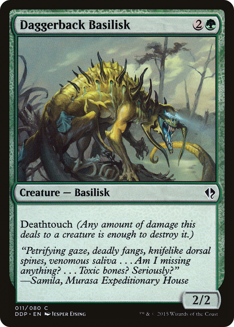 Daggerback Basilisk [Duel Decks: Zendikar vs. Eldrazi] MTG Single Magic: The Gathering