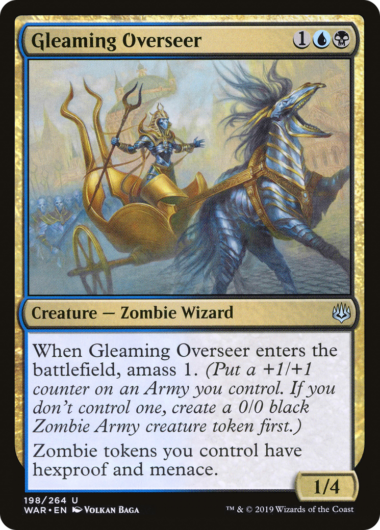 Gleaming Overseer (WAR-198) [War of the Spark] Foil MTG Single Wizards of the Coast