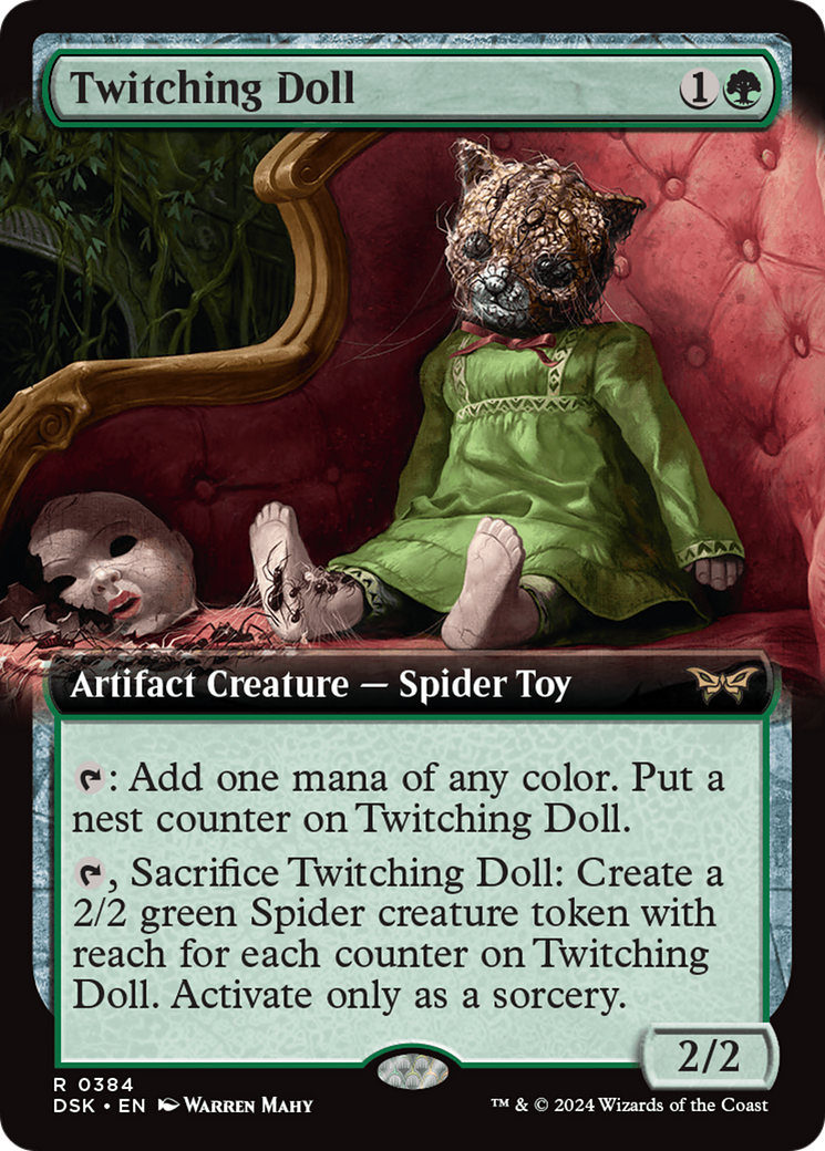 Twitching Doll (DSK-384) [Duskmourn: House of Horror] (Extended Art) MTG Single Wizards of the Coast