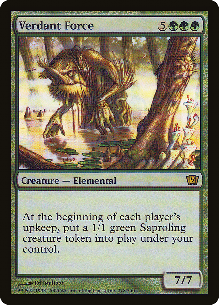Verdant Force (9ED-278) [9th Edition] MTG Single Wizards of the Coast