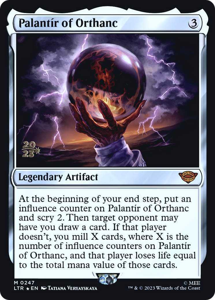 Palantir of Orthanc (PRE-247) [Tales of Middle-earth Promos] Foil MTG Single Wizards of the Coast