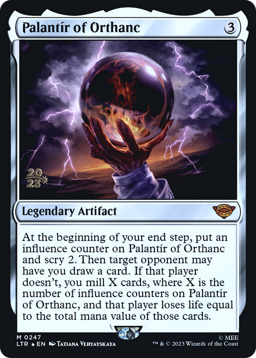 Palantir of Orthanc (PRE-247) [Tales of Middle-earth Promos] Foil MTG Single Wizards of the Coast