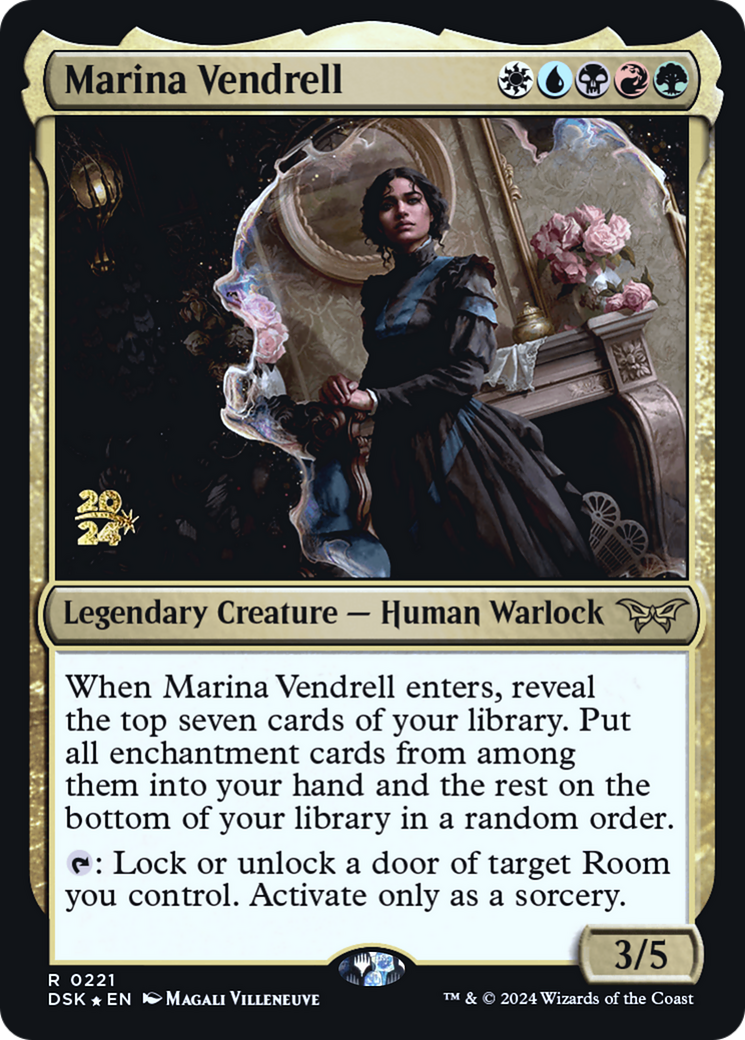 Marina Vendrell (PRE-221) [Duskmourn: House of Horror Promos] Foil MTG Single Wizards of the Coast