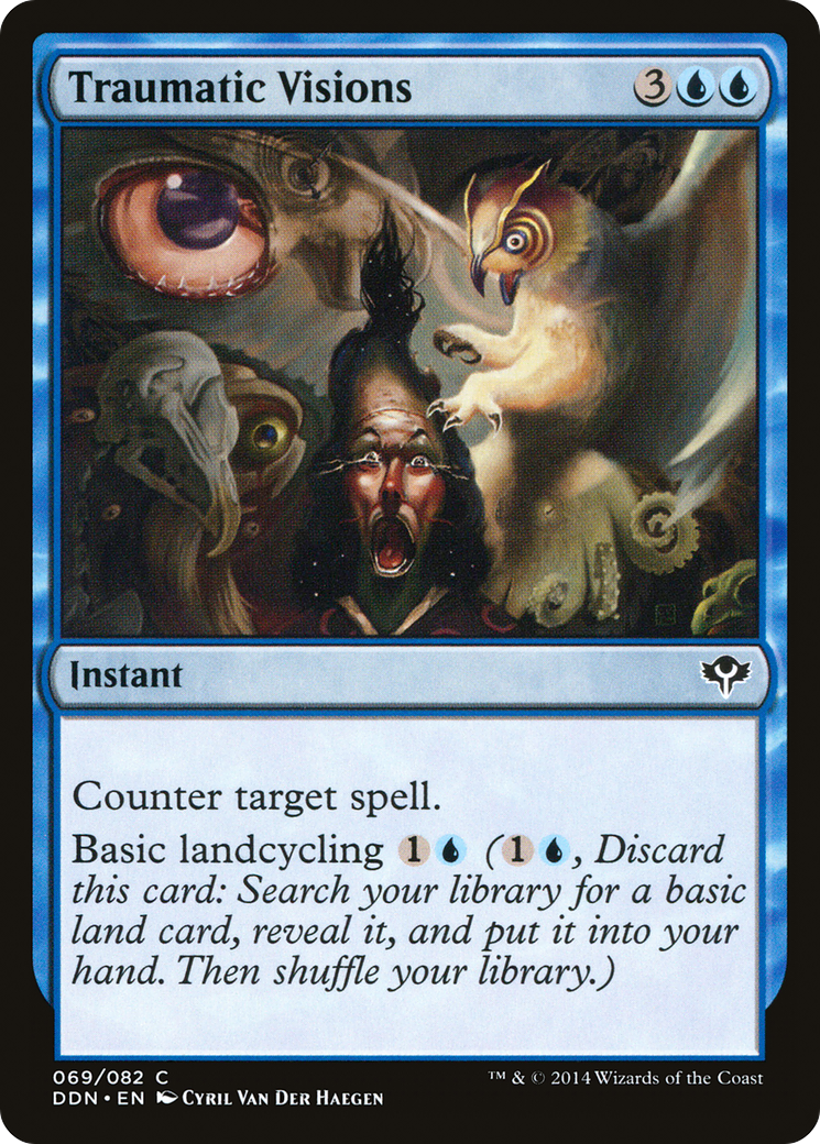 Traumatic Visions (DDN-069) [Misc] Duel Decks: Speed vs. Cunning MTG Single Wizards of the Coast