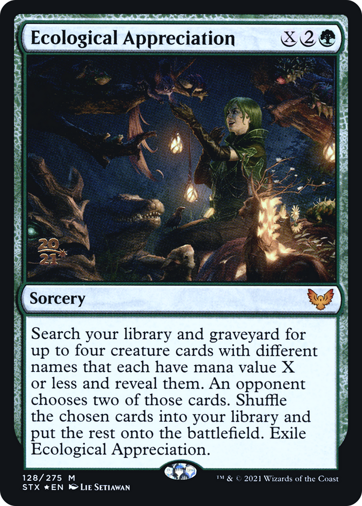 Ecological Appreciation (PRE-128) [Strixhaven: School of Mages Promos] Foil MTG Single Wizards of the Coast