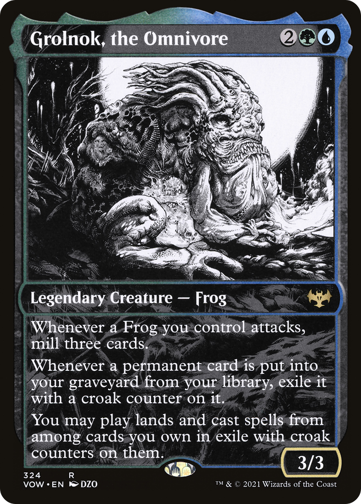 Grolnok, the Omnivore (VOW-324) [Innistrad: Crimson Vow] (Showcase) MTG Single Wizards of the Coast