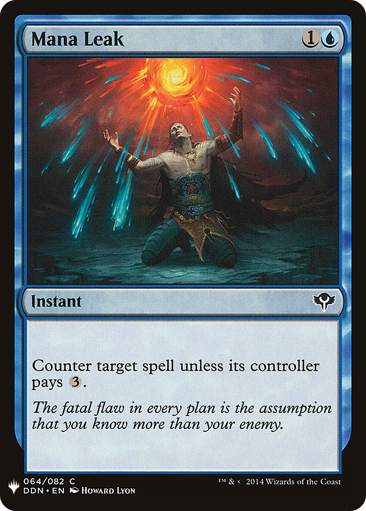 Mana Leak (LIST-DDN-64) [Mystery Booster] The List MTG Single Wizards of the Coast