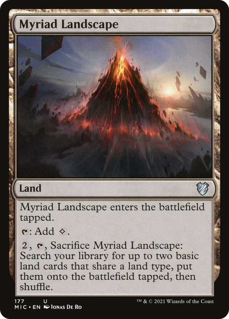 Myriad Landscape (MIC-177) [Midnight Hunt Commander] MTG Single Wizards of the Coast