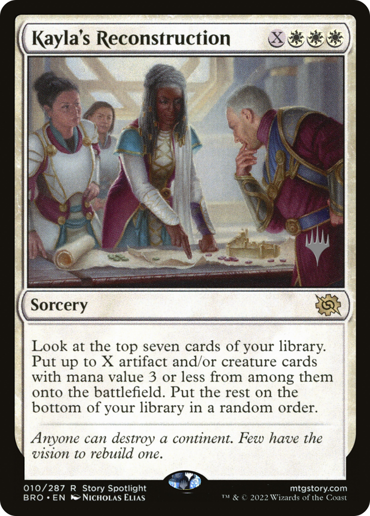 Kayla's Reconstruction (PPBRO-10P) [The Brothers' War Promos] Foil MTG Single Wizards of the Coast
