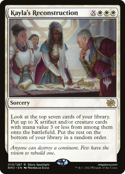 Kayla's Reconstruction (PPBRO-10P) [The Brothers' War Promos] Foil MTG Single Wizards of the Coast