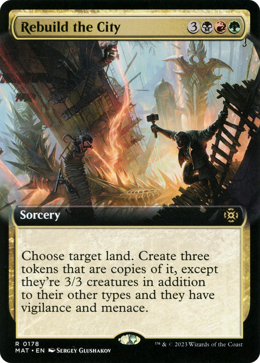 Rebuild the City (MAT-178) [March of the Machine: The Aftermath] (Extended Art) MTG Single Wizards of the Coast