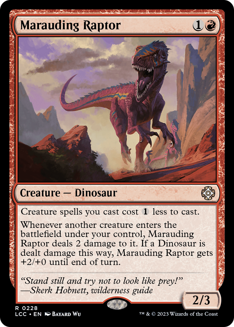 Marauding Raptor (LCC-228) [The Lost Caverns of Ixalan Commander] MTG Single Wizards of the Coast