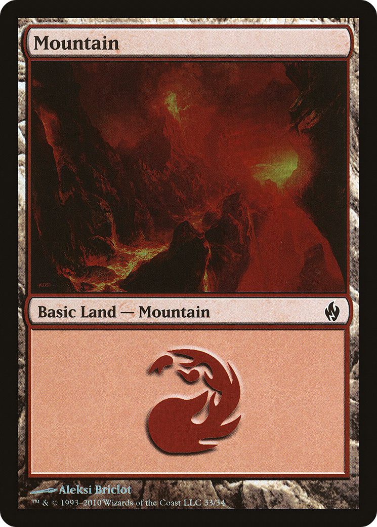Mountain (PD2-033) [Misc] Premium Deck Series: Fire and Lightning Foil MTG Single Wizards of the Coast