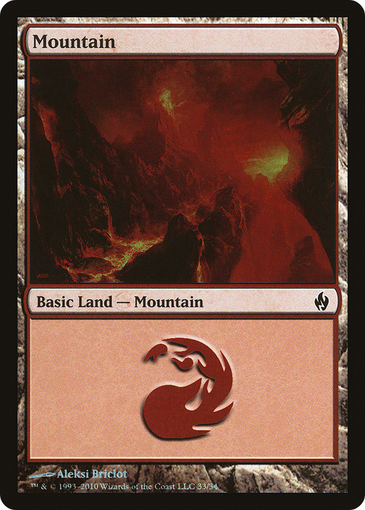 Mountain (PD2-033) [Misc] Premium Deck Series: Fire and Lightning Foil MTG Single Wizards of the Coast