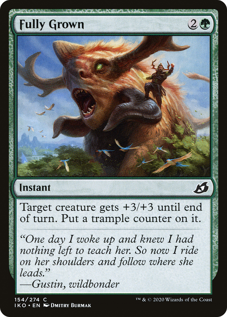 Fully Grown (IKO-154) [Ikoria: Lair of Behemoths] Foil MTG Single Wizards of the Coast