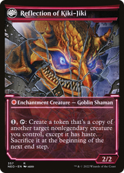 Fable of the Mirror-Breaker // Reflection of Kiki-Jiki (NEO-357) [Kamigawa: Neon Dynasty] (Showcase) Foil MTG Single Wizards of the Coast