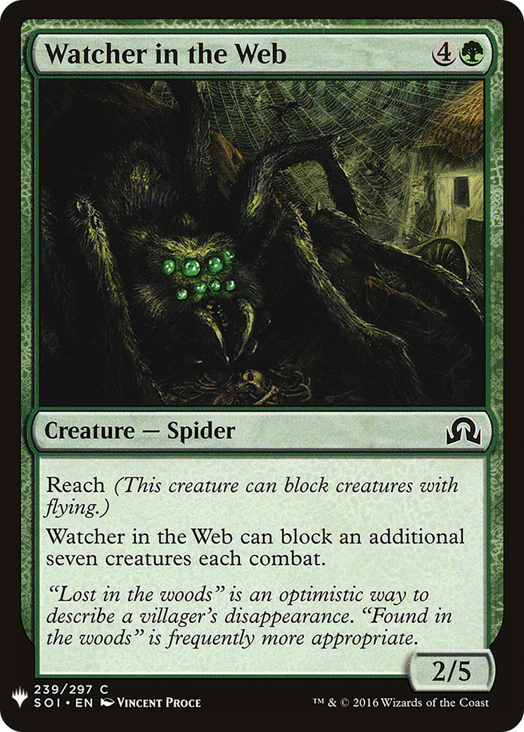 Watcher in the Web (LIST-SOI-239) [Mystery Booster] The List MTG Single Wizards of the Coast