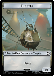 Treasure (0019) // Thopter Double-Sided Token [Tokens] Fallout Tokens MTG Single Magic: The Gathering