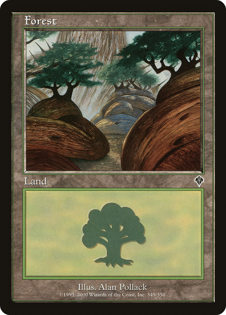 Forest (INV-349) [Invasion] Foil MTG Single Wizards of the Coast