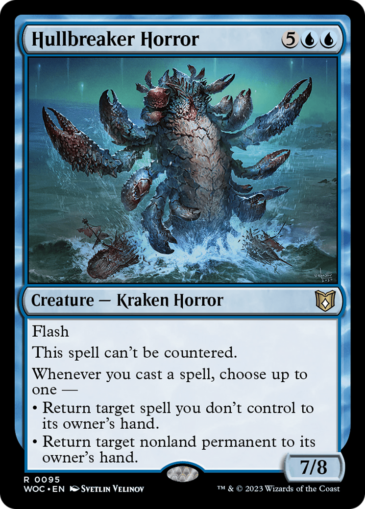 Hullbreaker Horror (WOC-095) [Wilds of Eldraine Commander] MTG Single Wizards of the Coast