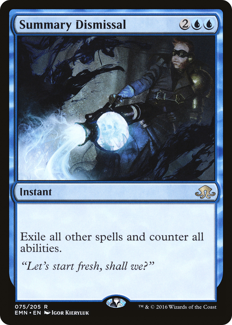 Summary Dismissal (EMN-075) [Eldritch Moon] MTG Single Wizards of the Coast