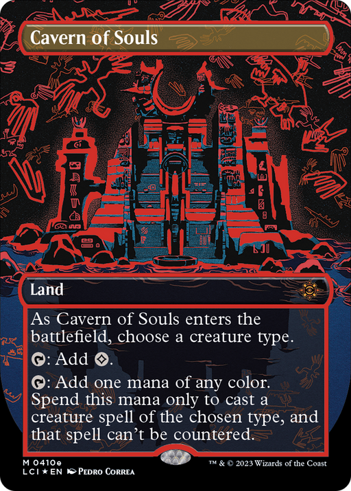 Cavern of Souls (0410e) (LCI-410E) [The Lost Caverns of Ixalan] (Borderless) Foil MTG Single Wizards of the Coast