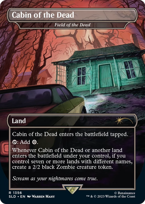 Cabin of the Dead - Field of the Dead (SLD-1356) [Secret Lair Drop] (Borderless) MTG Single Wizards of the Coast