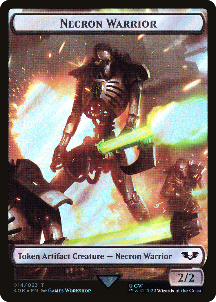Necron Warrior (T40K-14★) [Tokens] Warhammer 40,000 Tokens Foil MTG Single Wizards of the Coast