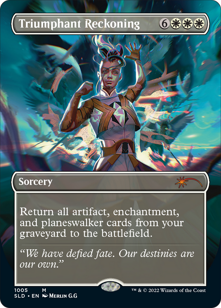 Triumphant Reckoning (SLD-1005) [Secret Lair] Drop (Borderless) MTG Single Wizards of the Coast