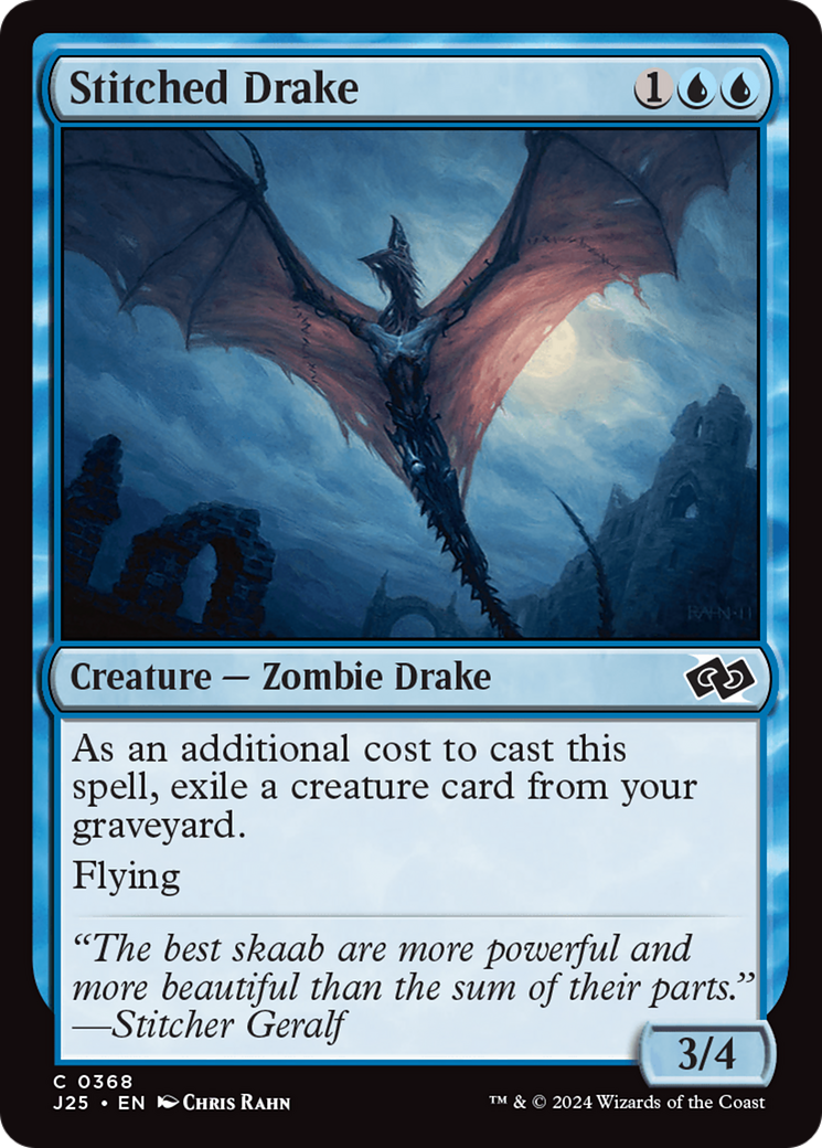 Stitched Drake (J25-368) [Foundations Jumpstart] MTG Single Wizards of the Coast