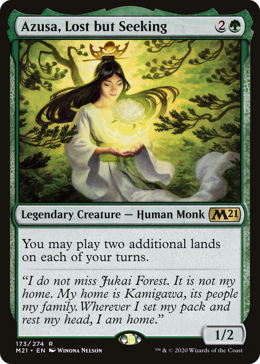 Azusa, Lost but Seeking (M21-173) [Core Set 2021] MTG Single Wizards of the Coast
